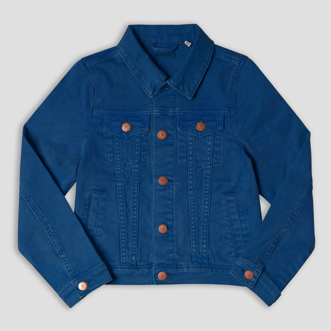Colored Jean Jacket: Oyster