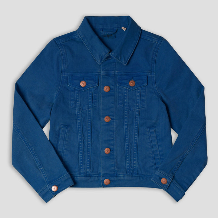 Colored Jean Jacket: Oyster