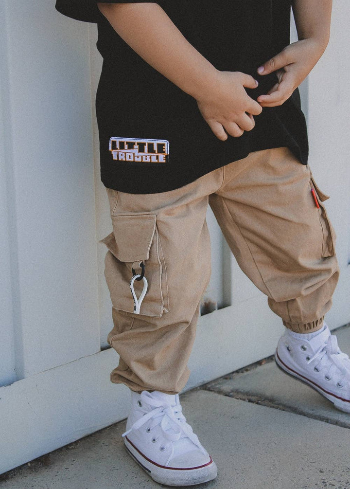 Light Khaki Cargo Pants Kids