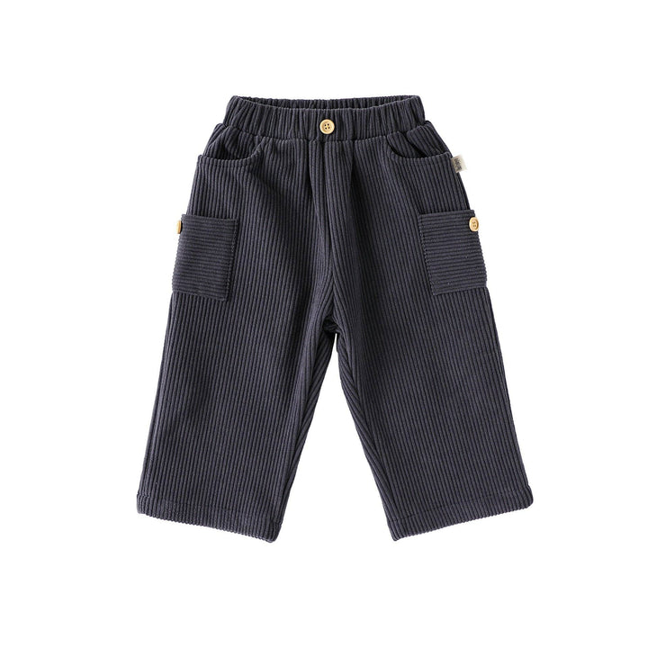 Spring and Autumn Arrival Baby Kids Unisex Solid Color Casual Corduroy Pants: Beige / 2-3yr
