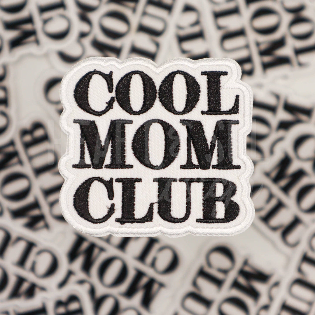 COOL MOM CLUB patch: BLACK