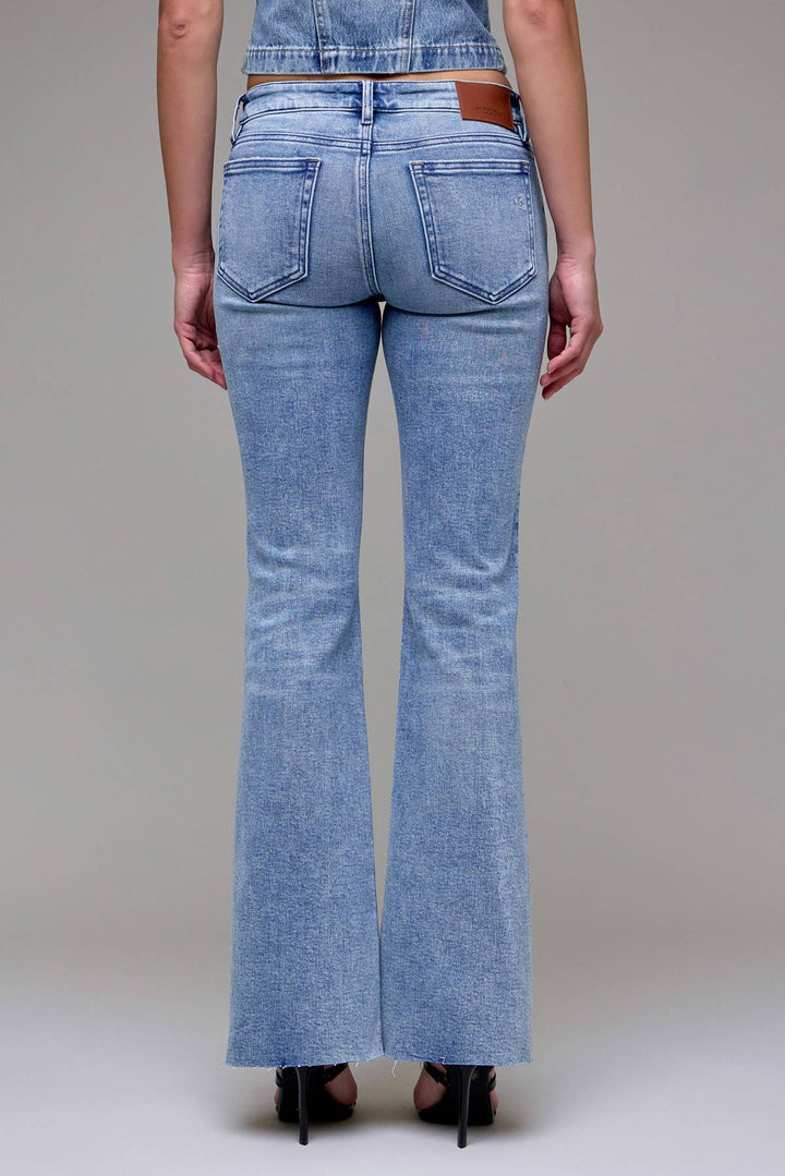 Light Wash Stretch Fashion Low Rise Bootcut