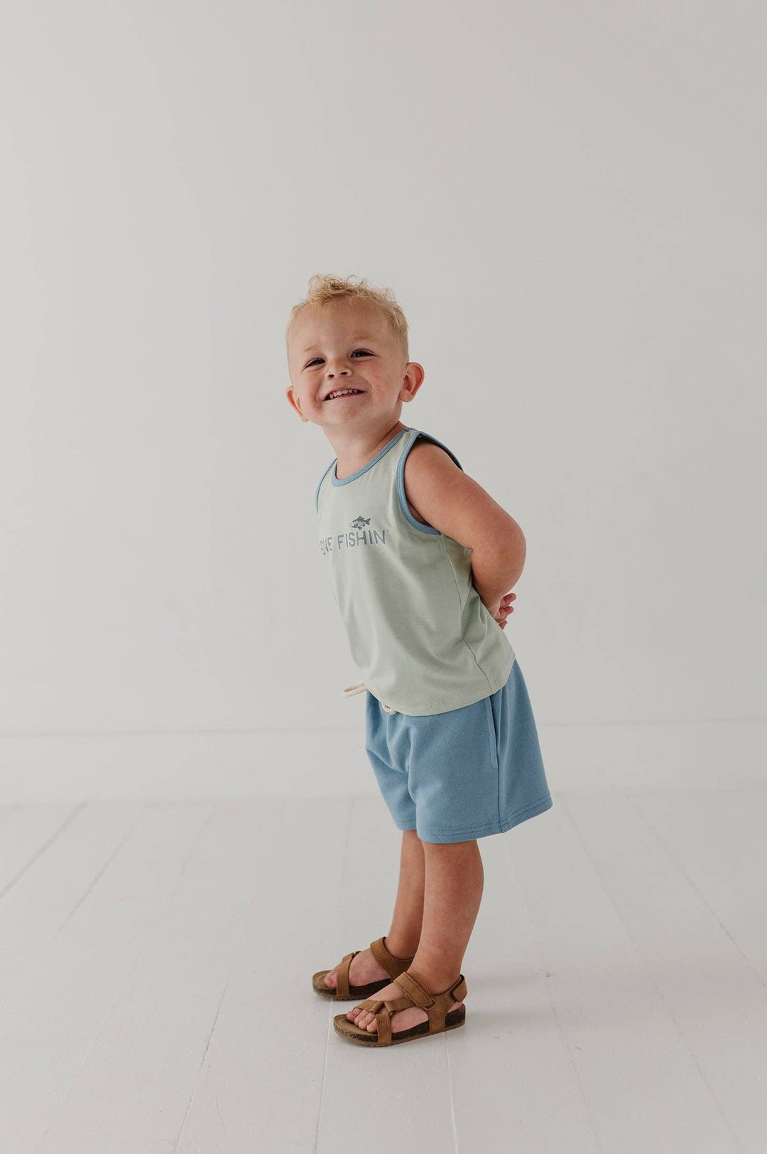 Babysprouts Boy's Everyday Shorts: Storm Cloud