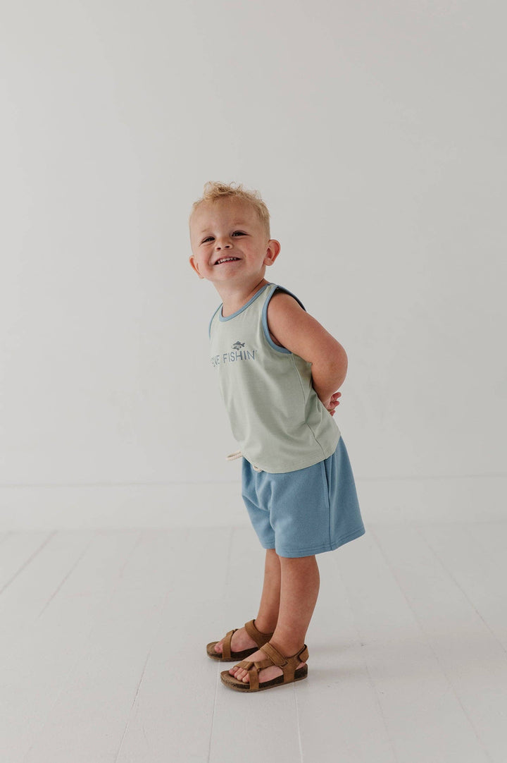 Babysprouts Boy's Everyday Shorts: Storm Cloud