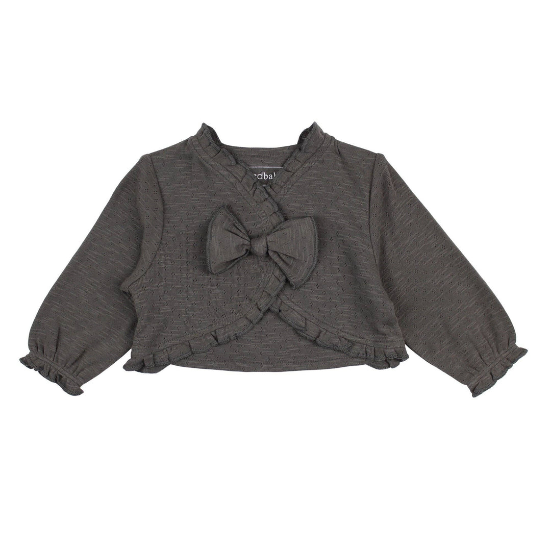 Feather | Organic Pointelle Ruffle Sweater