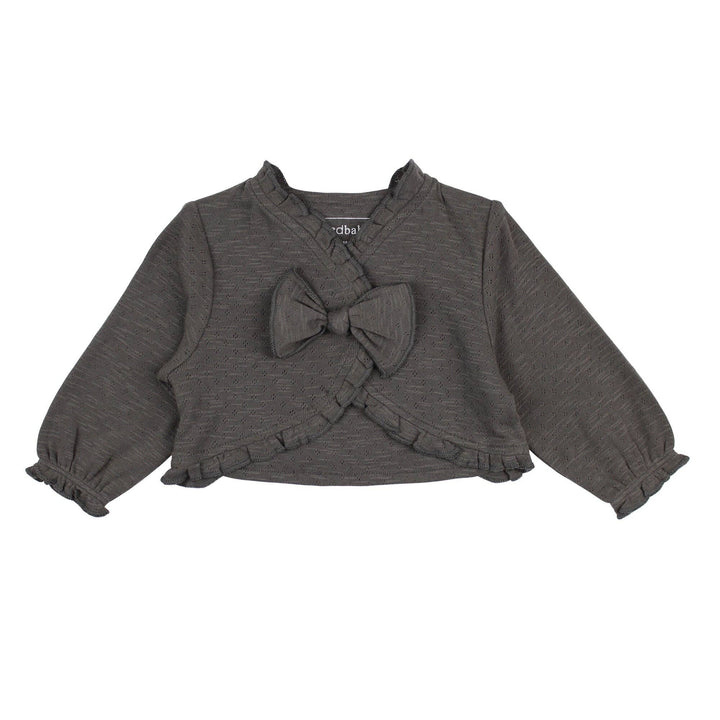 Feather | Organic Pointelle Ruffle Sweater
