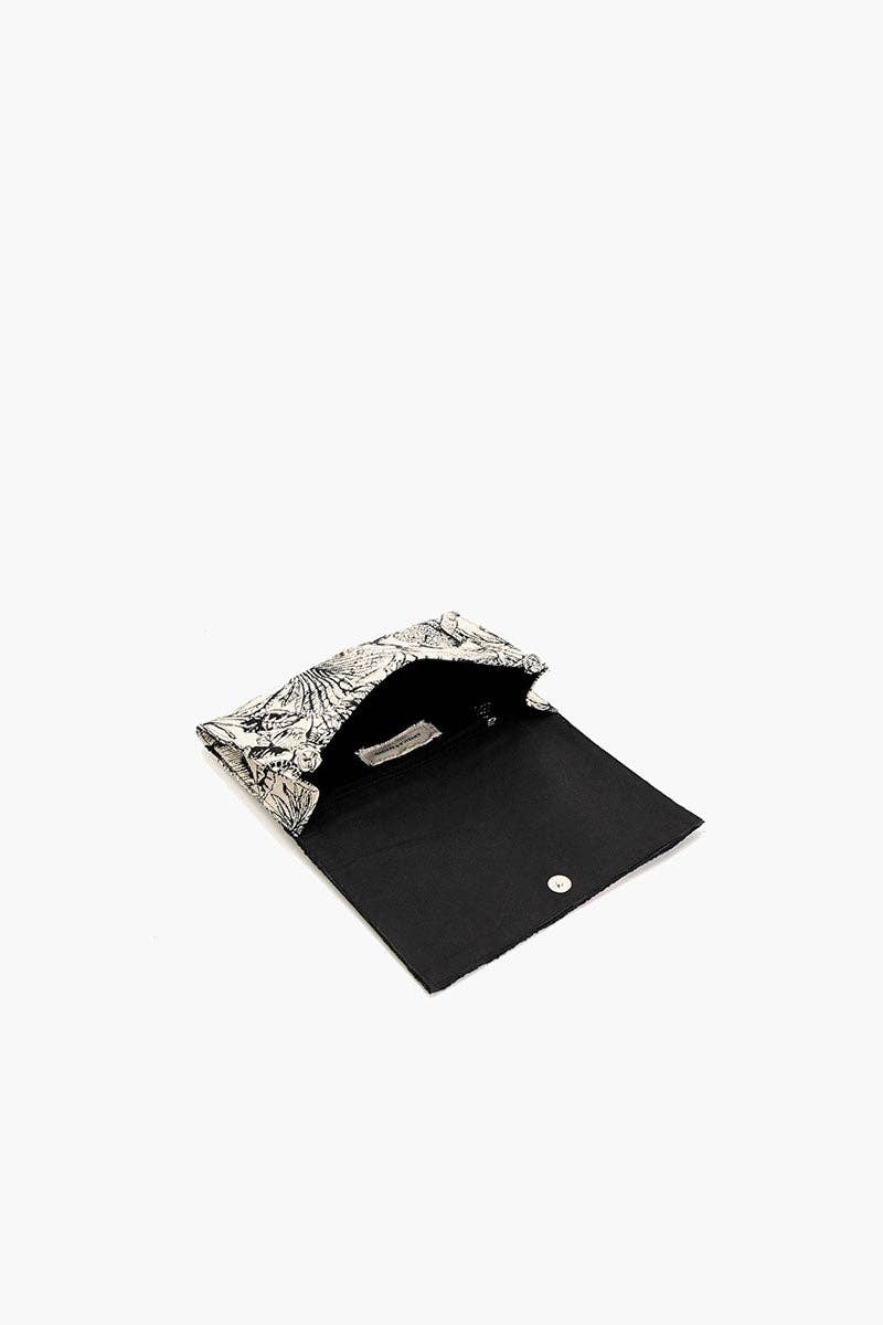 Tropical Leopard Embellished Clutch