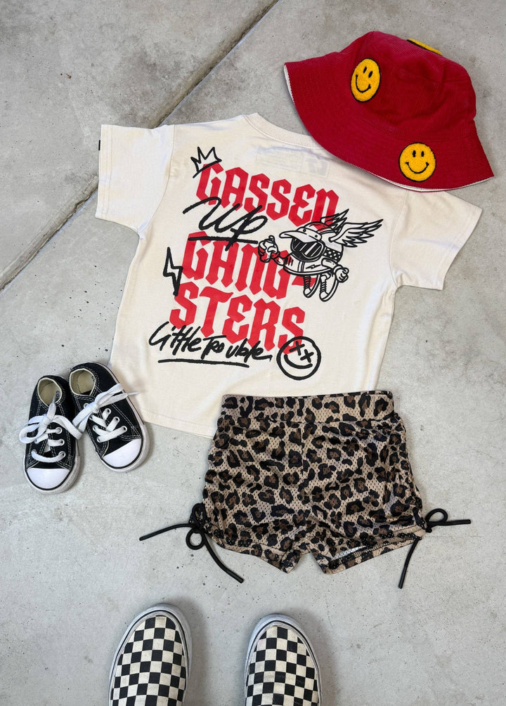 Leopard Girls Mesh Shorts