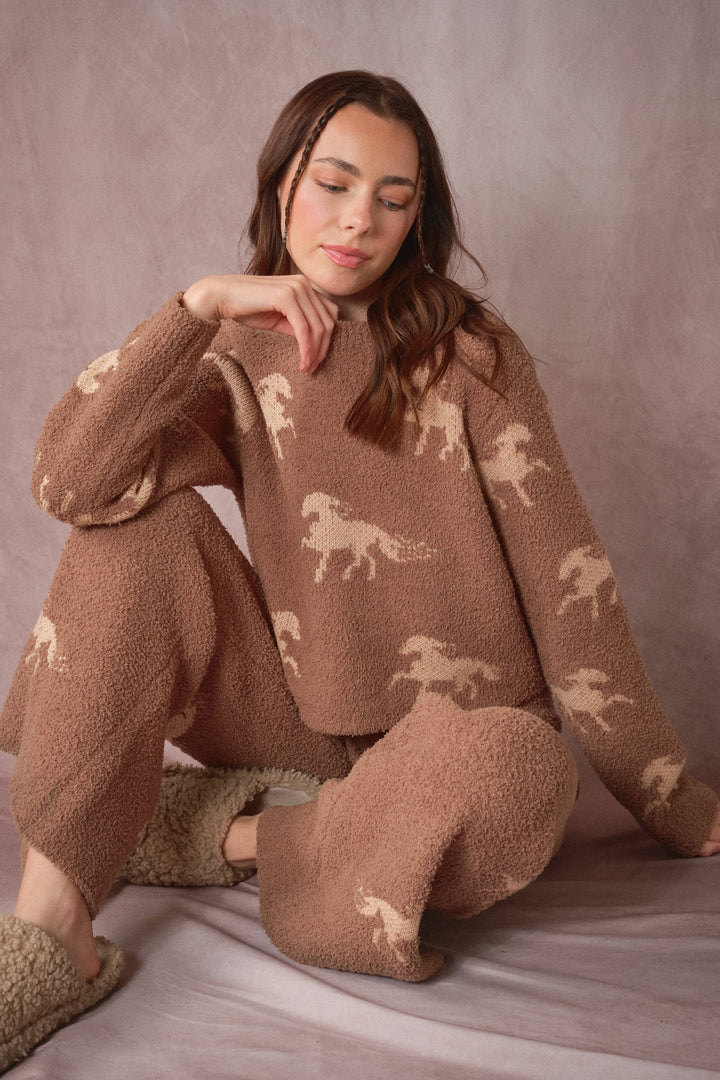 Horse Sweater Lounge Set