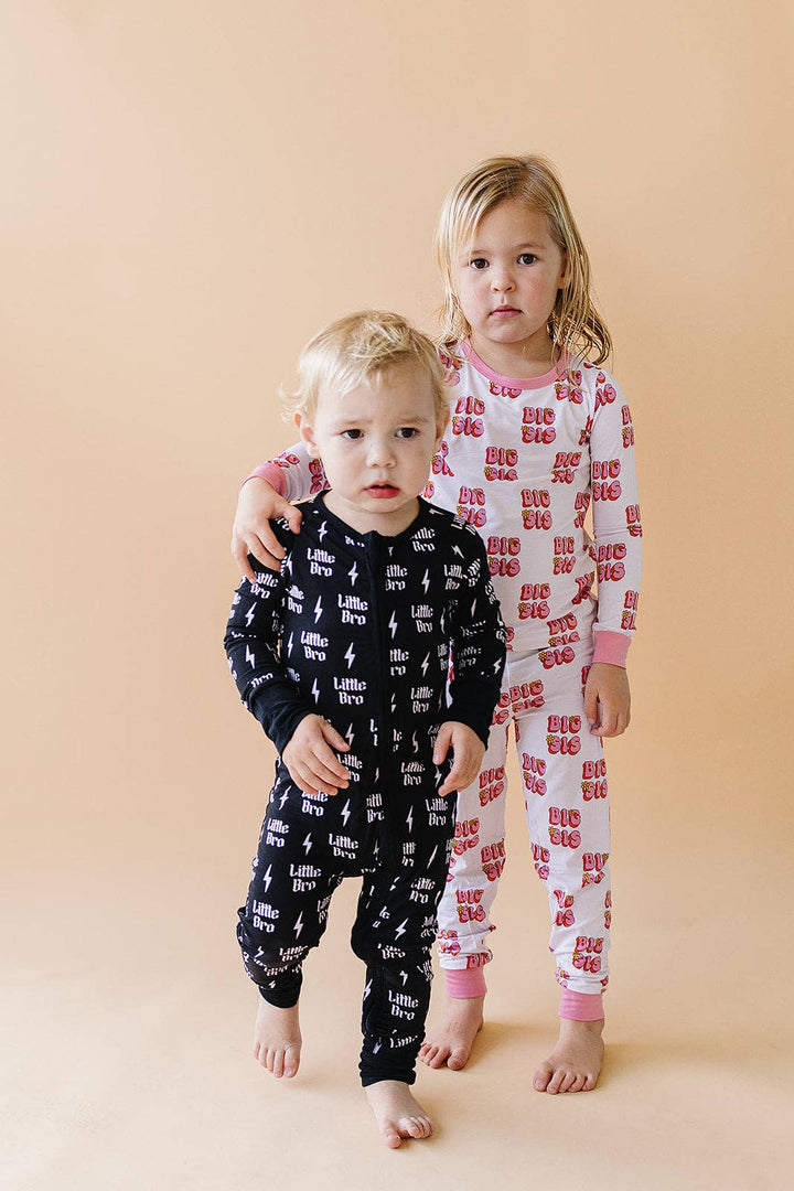 Bamboo Baby Boys' Zip Romper | Little Bro
