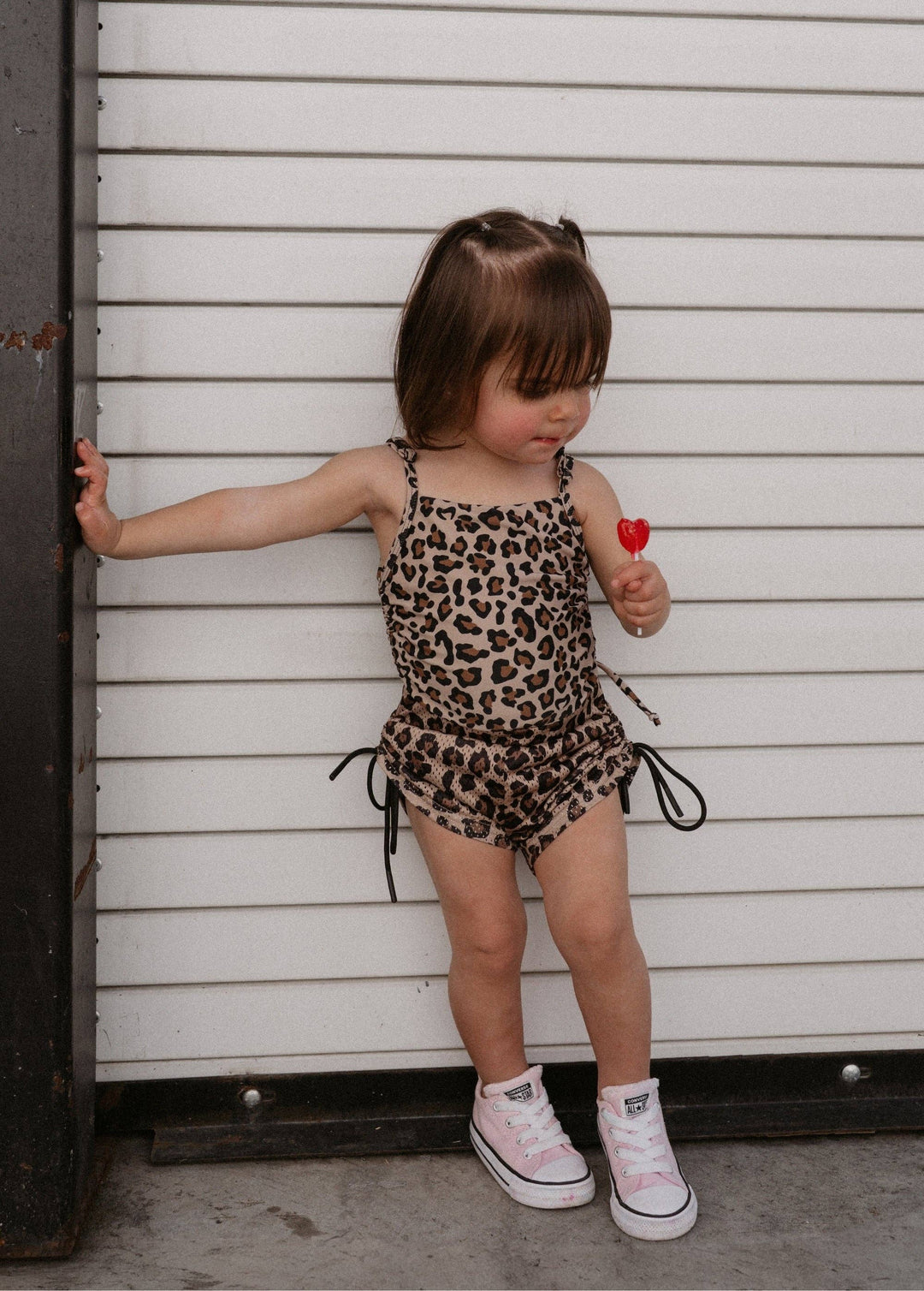 Leopard Girls Mesh Shorts