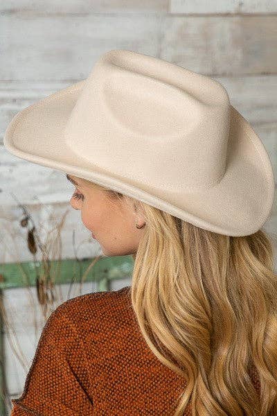 COW BOY HAT | 40HW214: WHITE