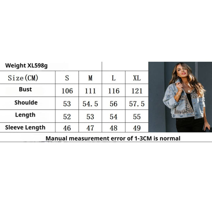 Fashion Leopard Print Ripped Jean Jacket_CWOCO1193: LEOPARD / (L) 1