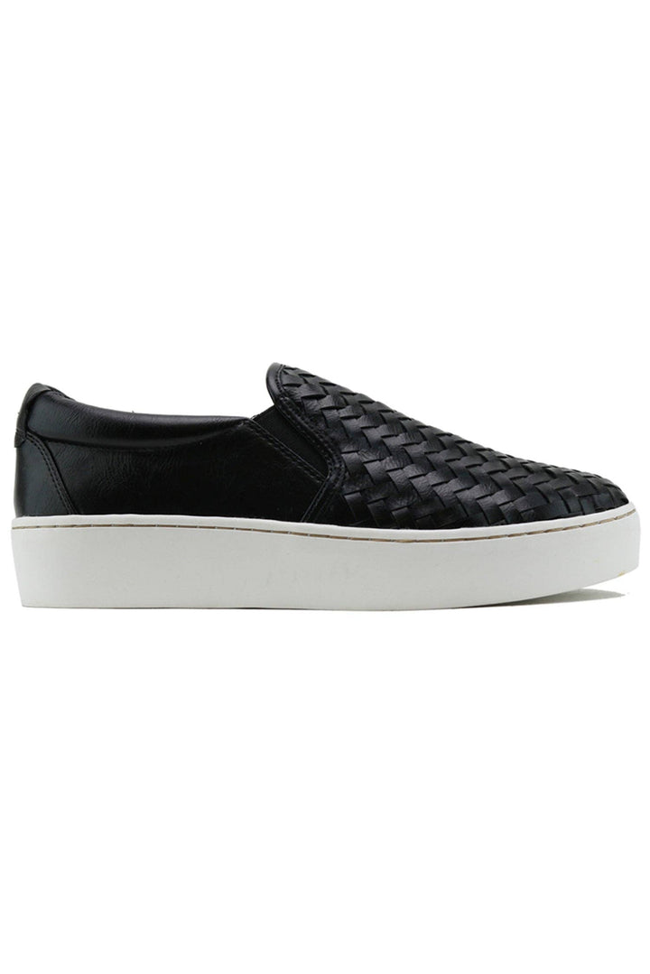 LUKE-03 Slip-On Platform Sneakers: Black
