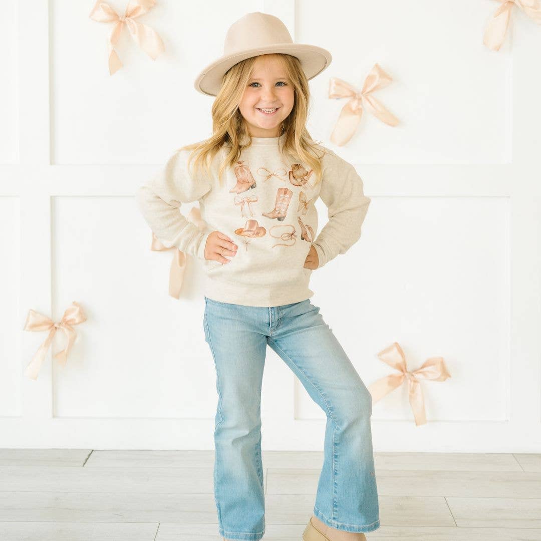 Cowgirl Cutie Girls Western Sweatshirt