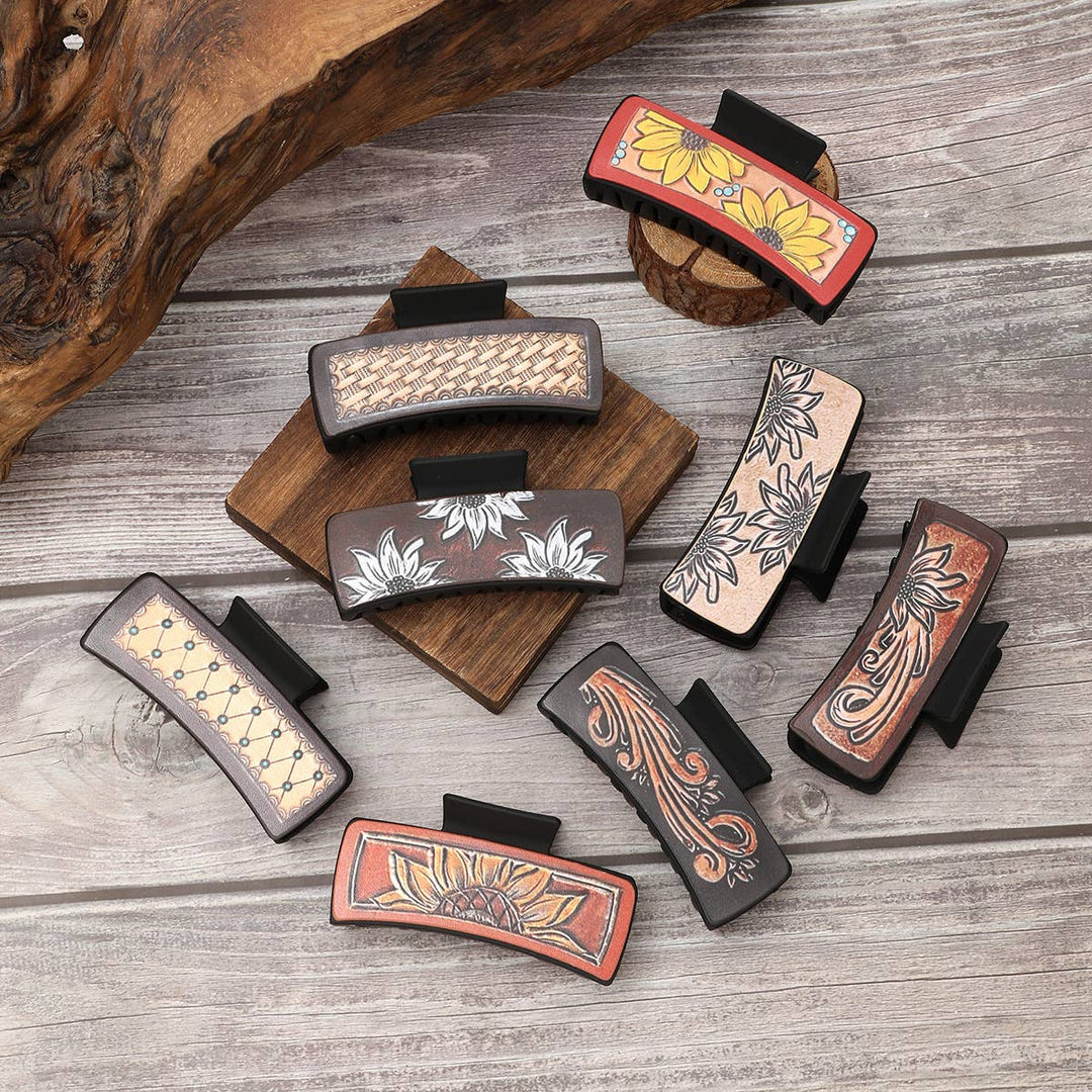 Leather Hair Claw