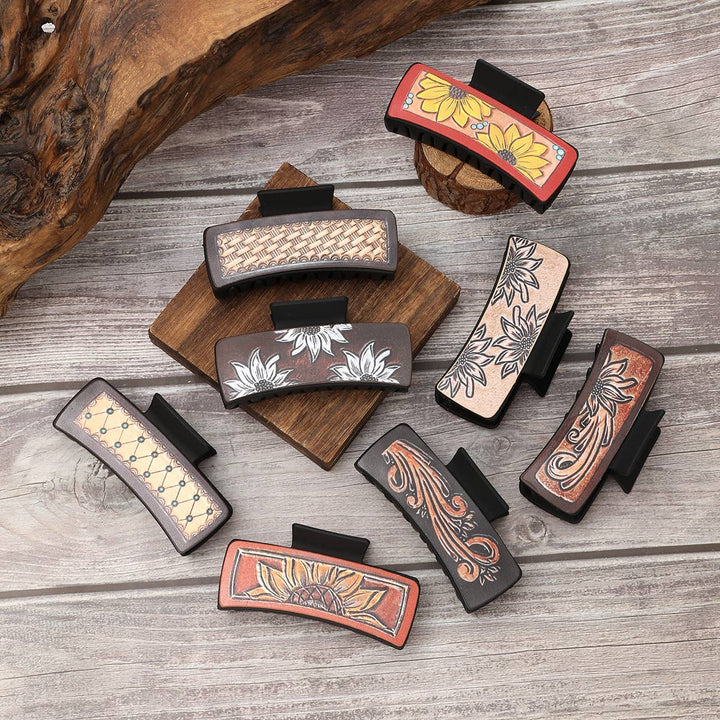 Leather Hair Claw