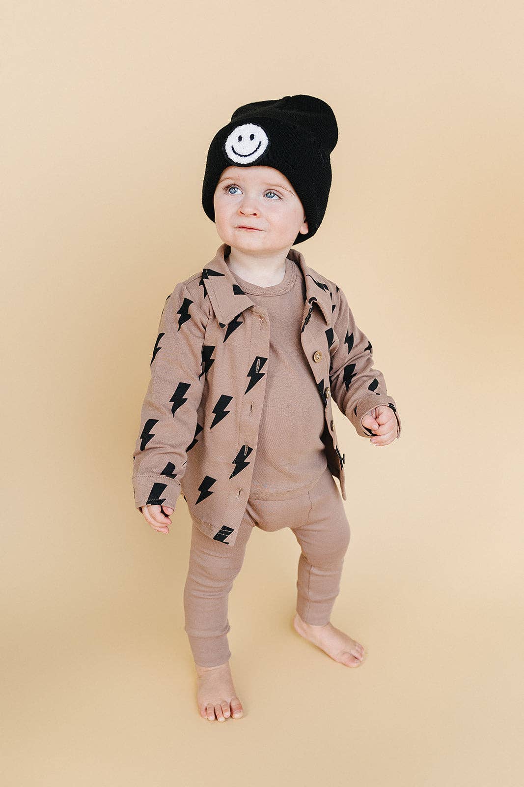 Baby & Kids Fall Clothing Cotton Shacket | Mocha Bolts: 2T