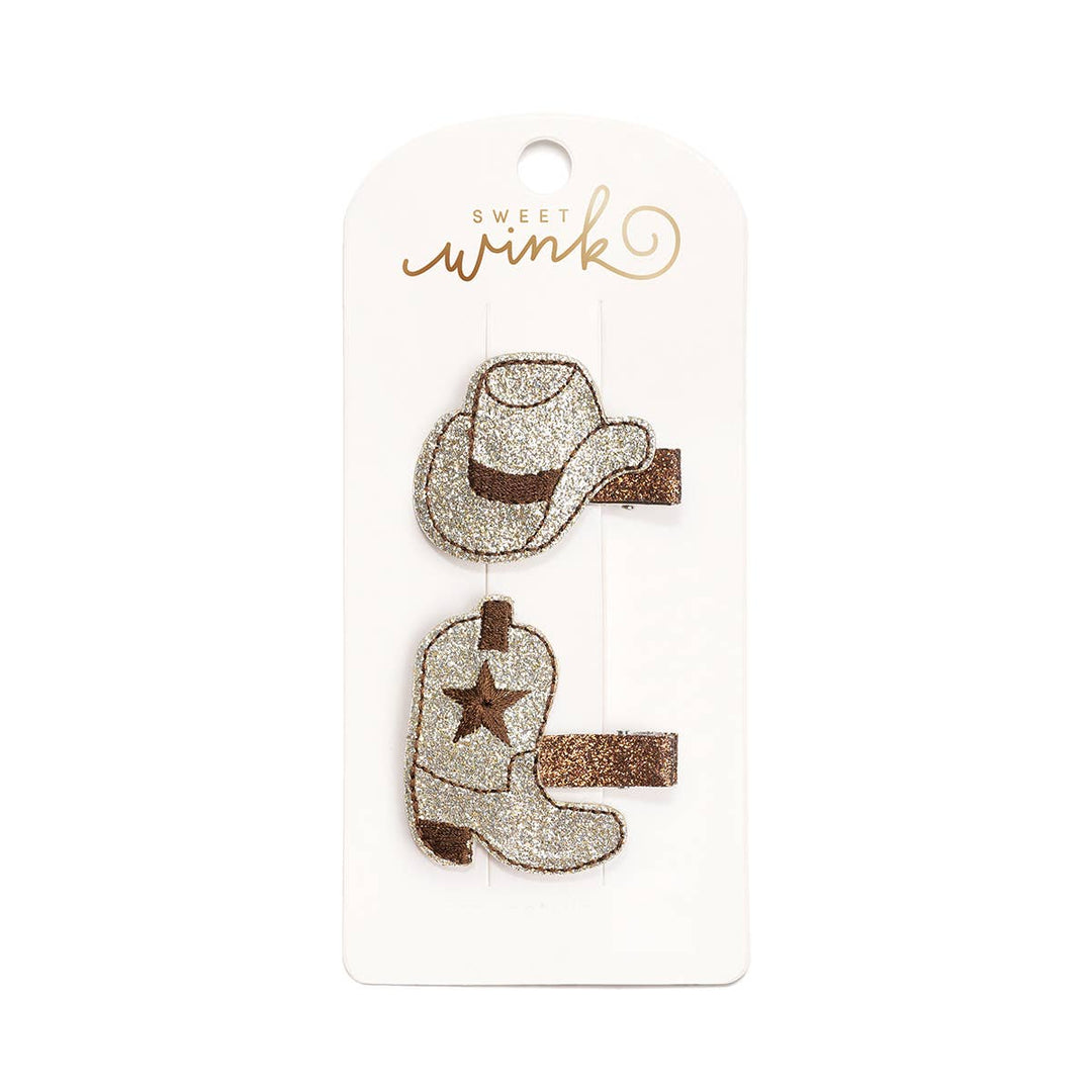 Cowgirl Cutie Western Clip Set - Fall - Hair Accessories