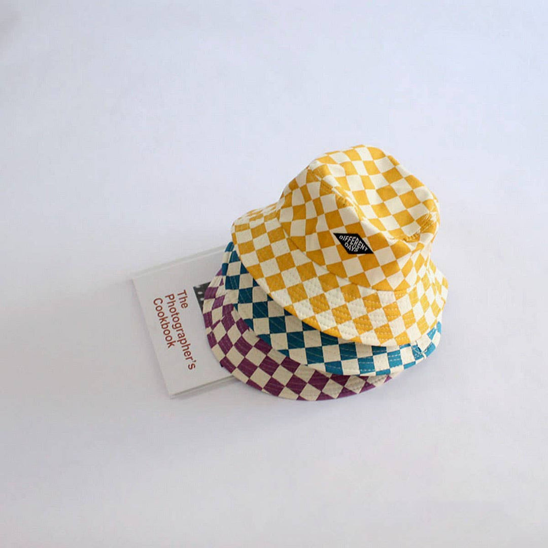 KID'S CHECKERBOARD BUCKET HAT