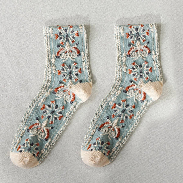 Rufia - Retro Embossed Women's Socks: 1 / One Size