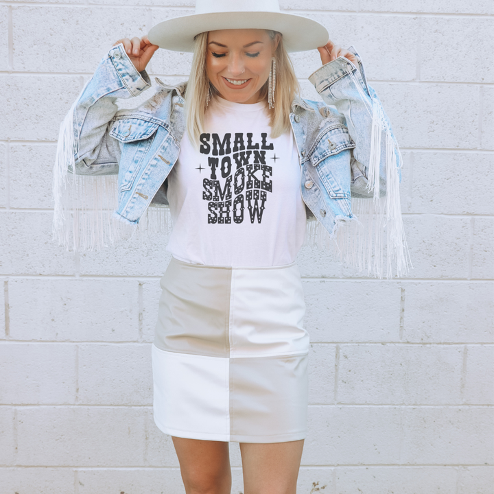 Small Town Smoke Show Graphic Tee: Large