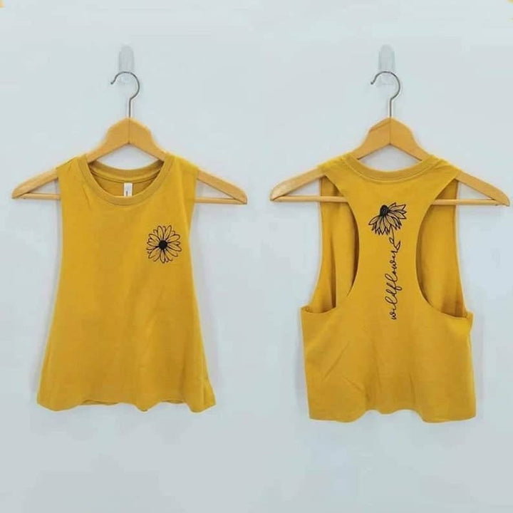 Wildflower Tank - Flower Racerback Tank Top