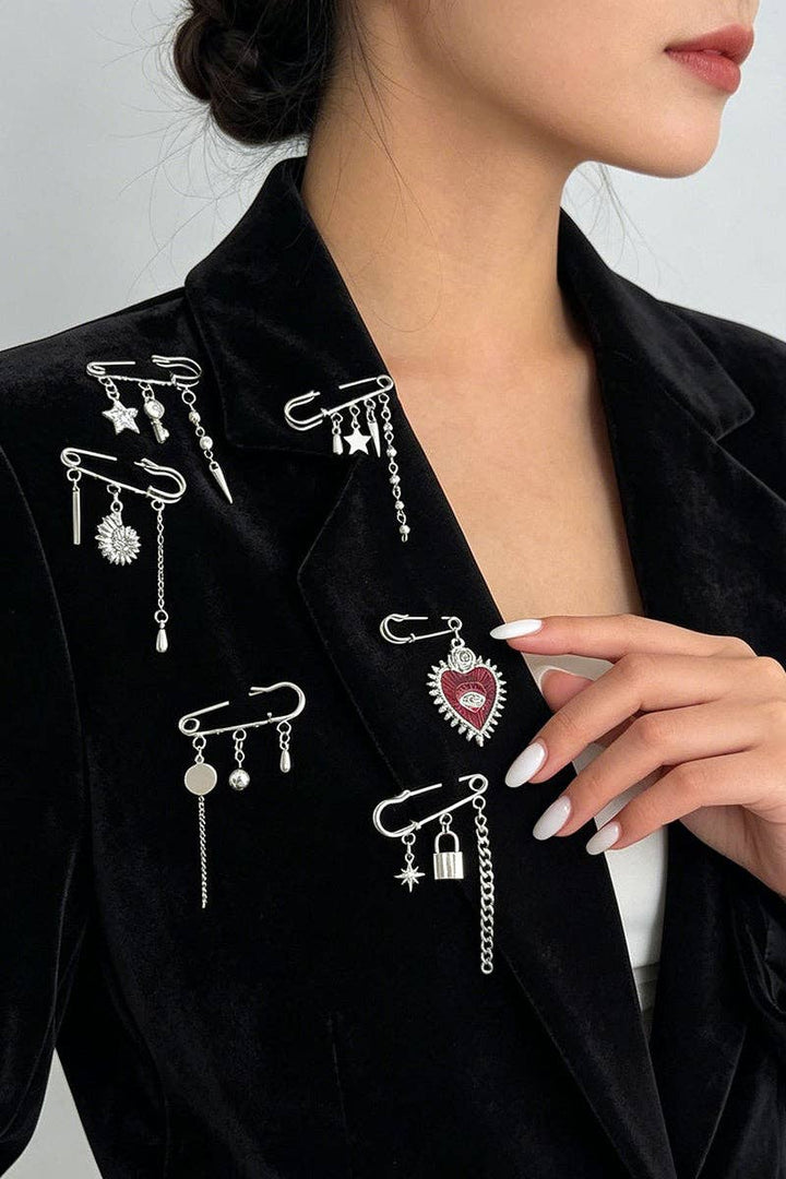 Safety Pin Brooch Lock