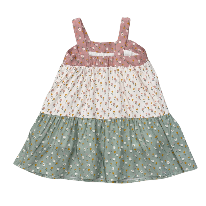 Babysprouts Wide Strap Dress: Embroidery Floral