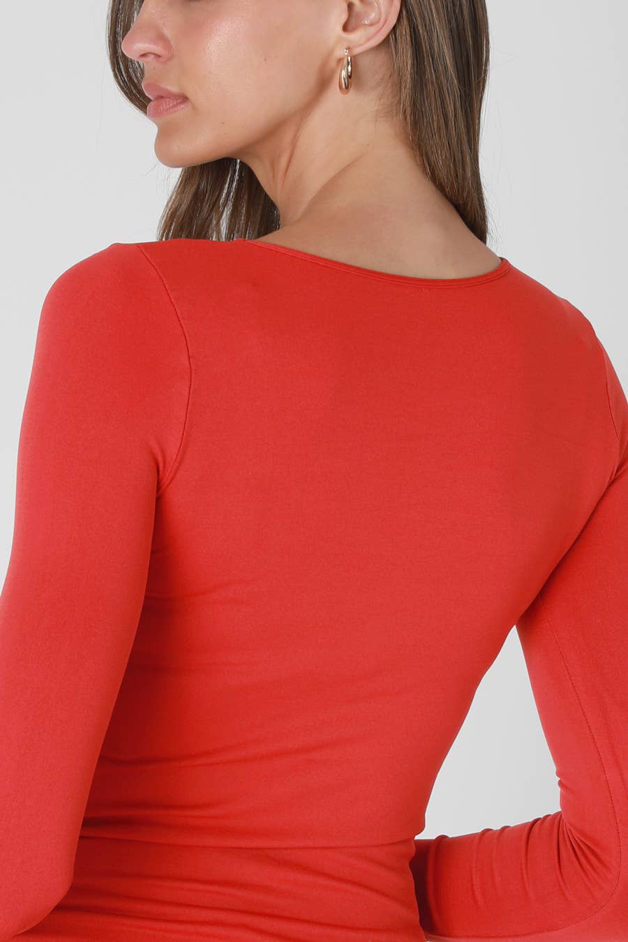 NS5423 - Long Sleeve Crew Neck Top: 2244 Mocha Mousse