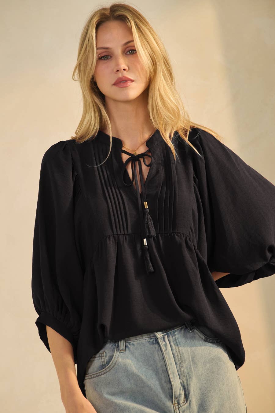 Flowy Blouse: Ivory