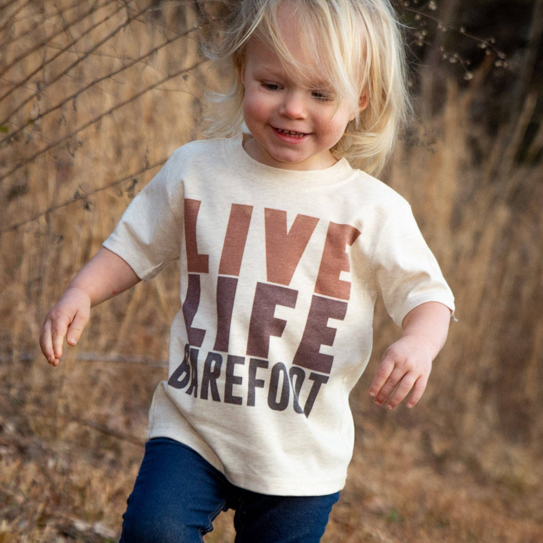 "Live Life Barefoot" Kids T-Shirt