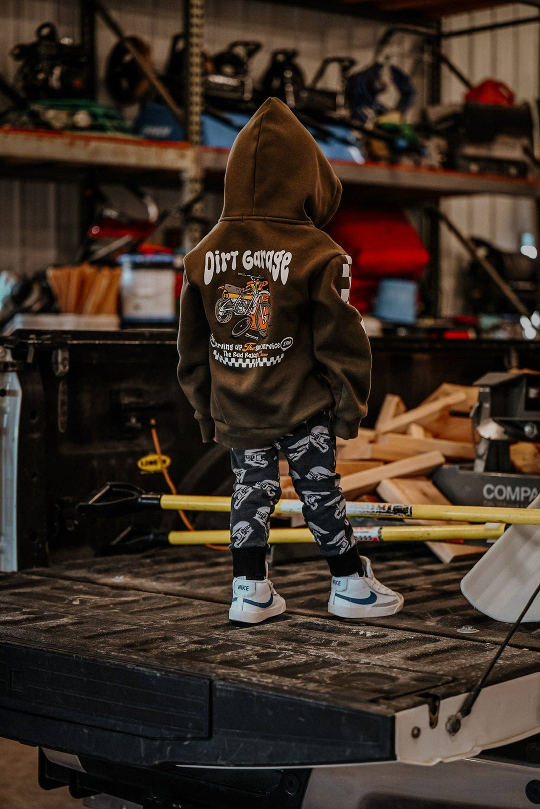 Dirt Garage - Boy's Hoodie