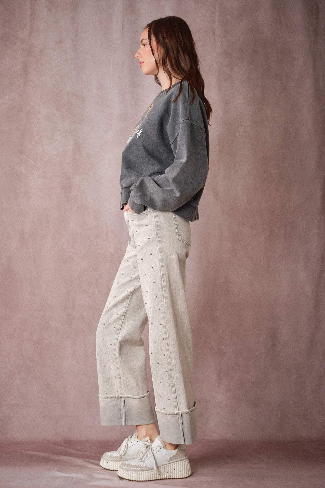 Western Horseshoe Mineral Wash Sweatshirt