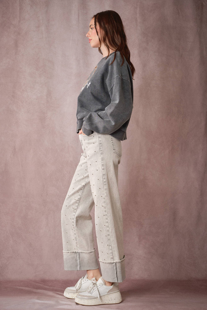 Western Horseshoe Mineral Wash Sweatshirt