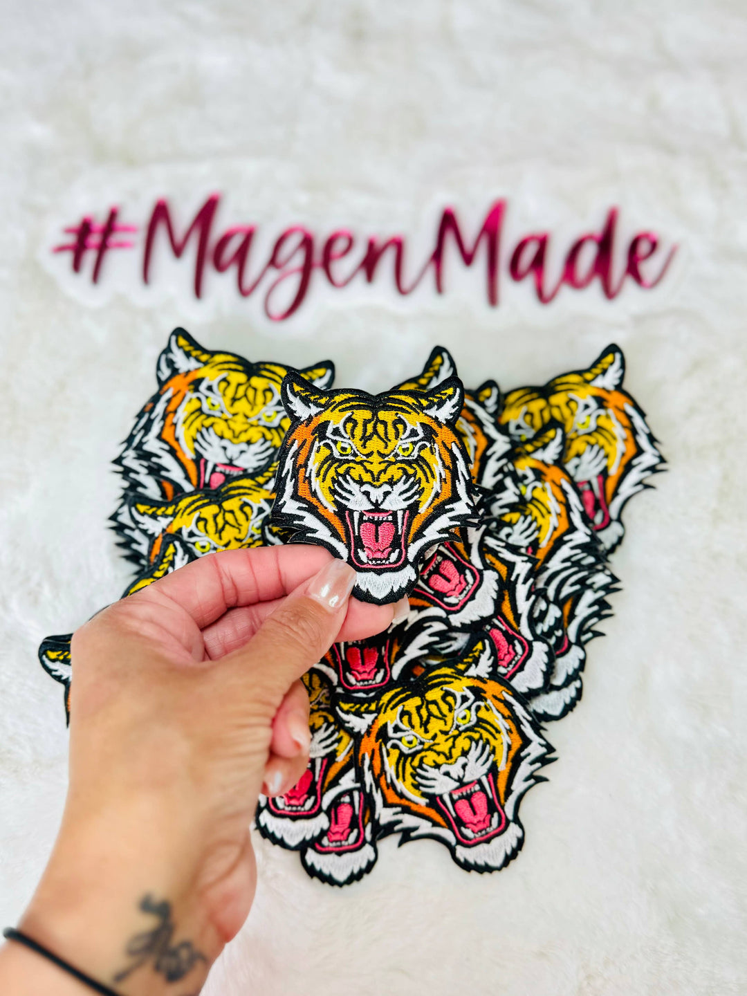 Tiger Embroidered Patch: Default Title