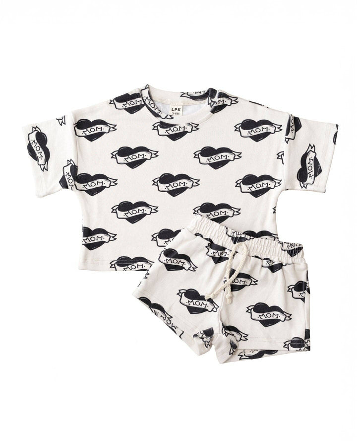 Boys Shorts Set | Mom tattoo