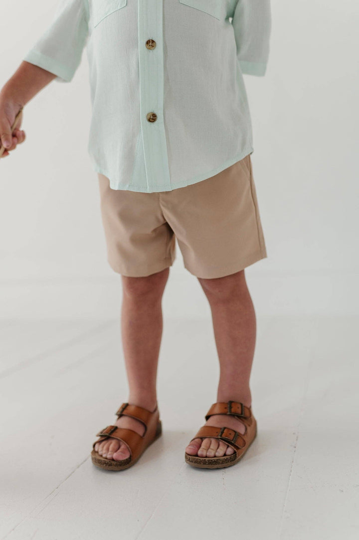 Babysprouts Boy's Dressy Shorts: Khaki