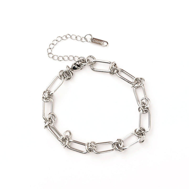 BARBED WIRE CHAIN BRACELET: Gold