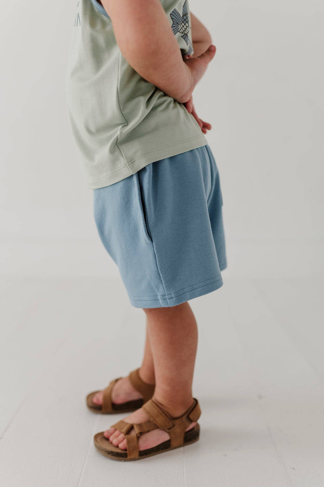 Babysprouts Boy's Everyday Shorts: Storm Cloud