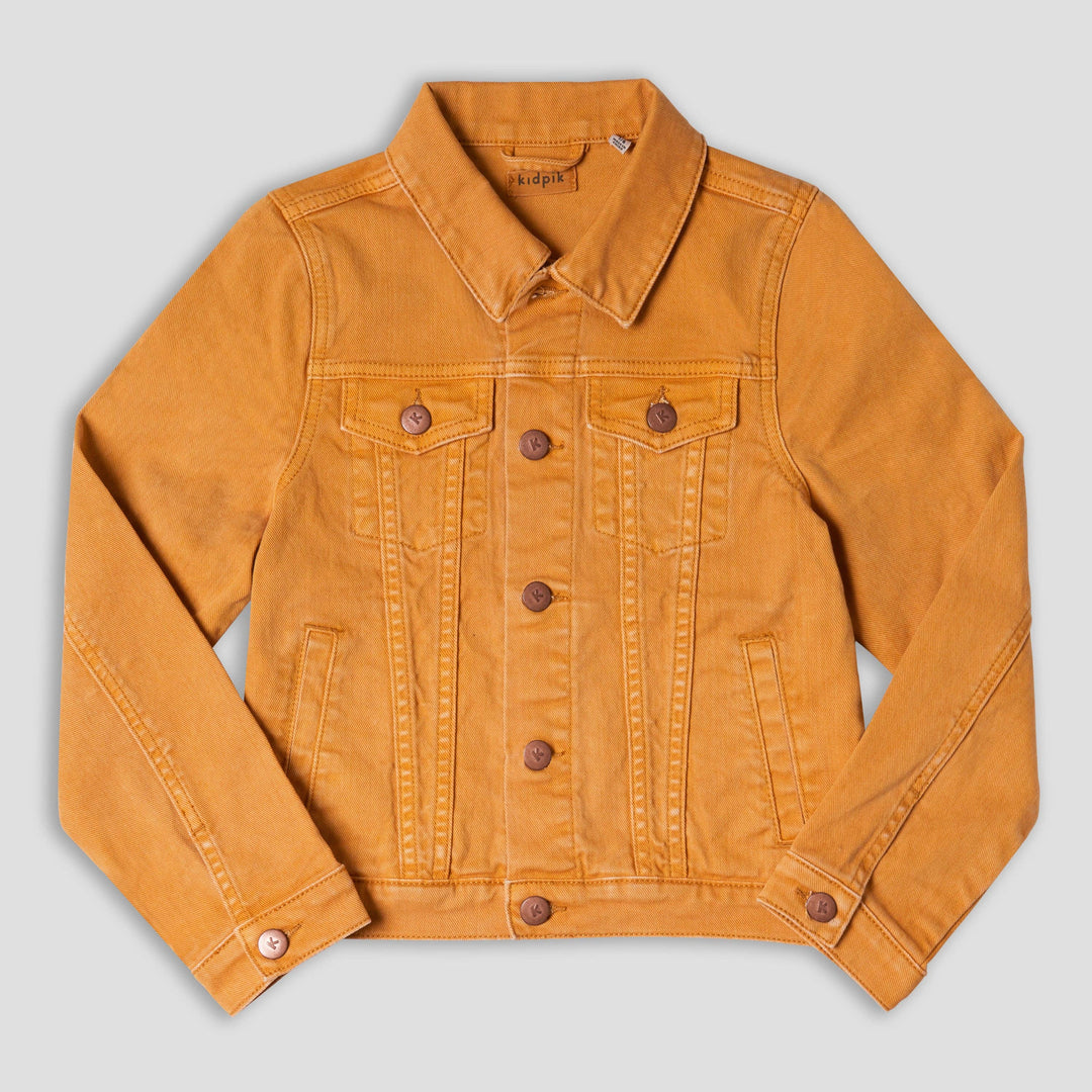 Colored Jean Jacket: Oyster