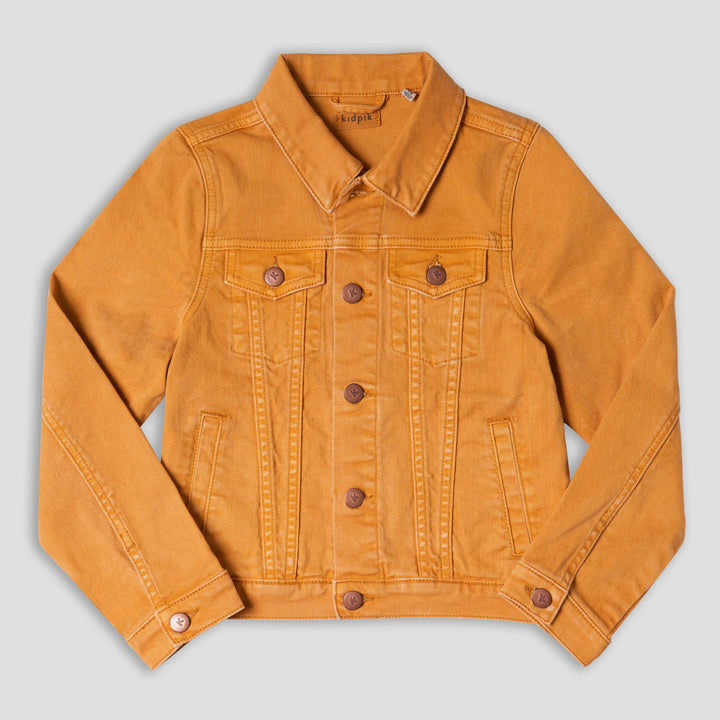 Colored Jean Jacket: Oyster
