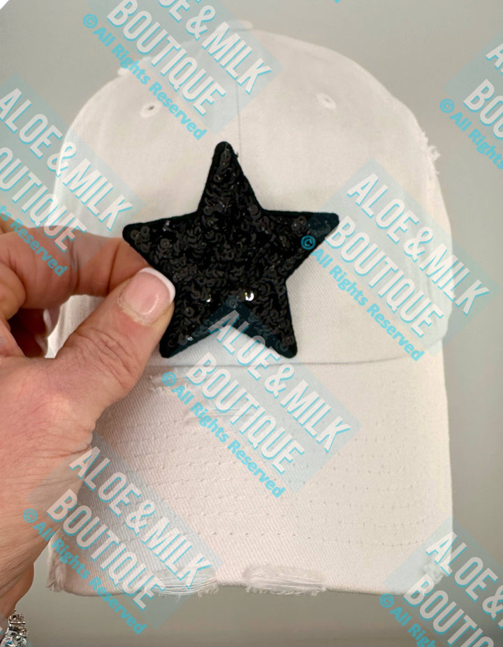 New Sequin Star Small, sequin star patch, cheer patch: Silver