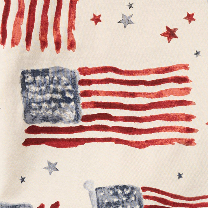 American Flag Boys Tee & Shorts Set