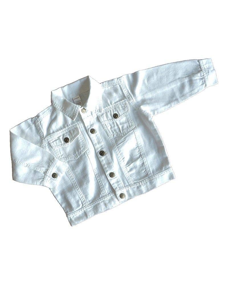 Infant, Toddler, Kids White Denim Jacket, White CanvasJacket: White / 8T/YS