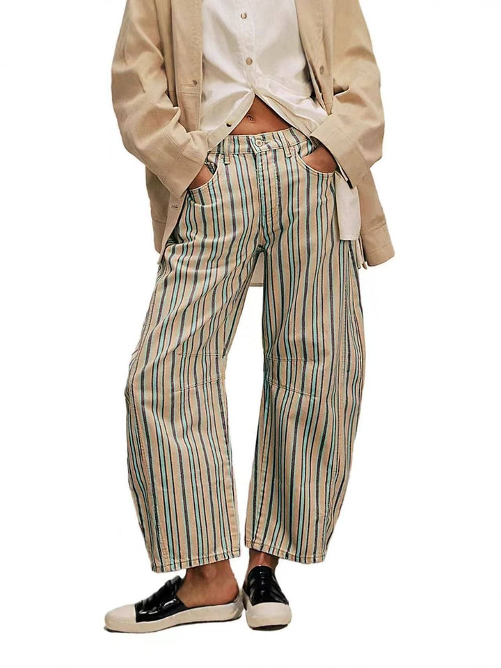 Y2k Western Vintage Paisley Printed Jeans: Python / S