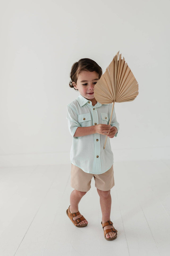 Babysprouts Boy's Dressy Shorts: Khaki