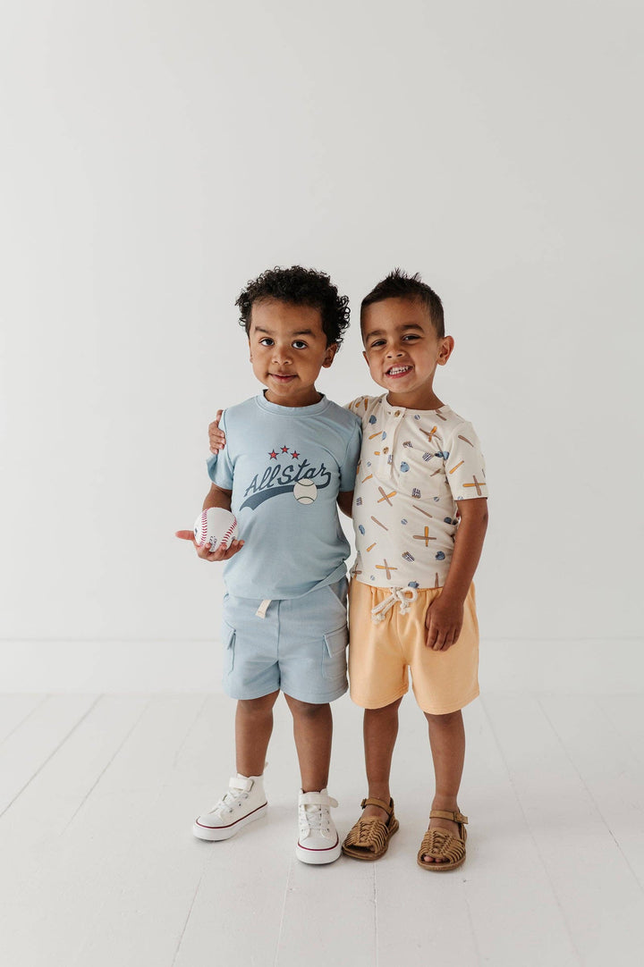Babysprouts Boy's Everyday Shorts: Storm Cloud