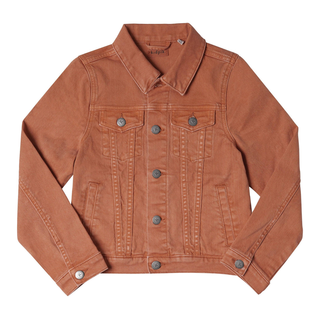 Colored Jean Jacket: Oyster