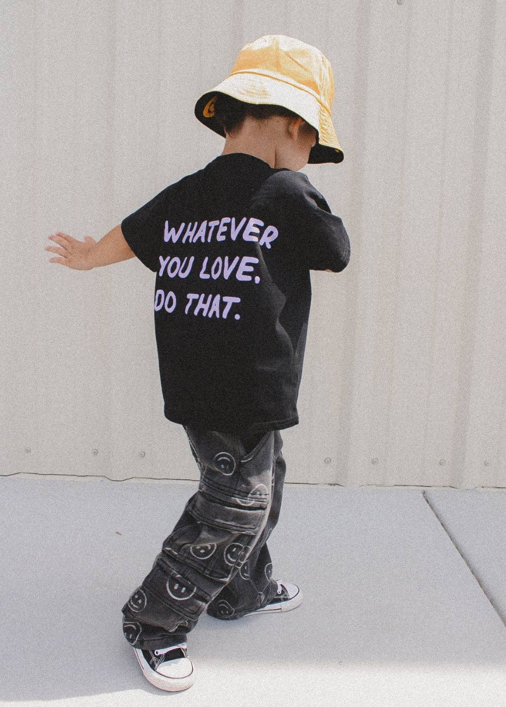 Smiley Face Baggy Jeans Black: 18-24M